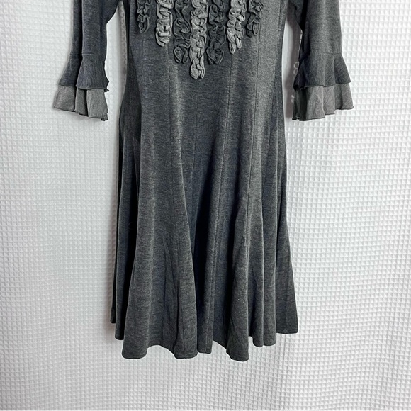 Rabbit Rabbit Rabbit Charcoal Ruffle Dress size 14 - Picture 3 of 8